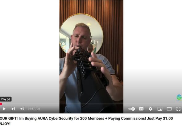 YOUR GIFT! I'm Buying AURA CyberSecurity for 200 Members + Paying Commissions! Just Pay $1.00 ENJOY!